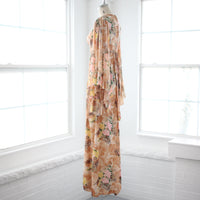 70s Angel Sleeve Maxi Dress