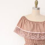 70s Young Edwardian Lace Dress