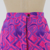 60s Psychedelic Maxi Skirt