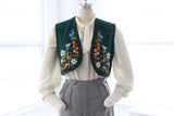 40s Hungarian Floral Wool Vest