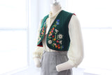 40s Hungarian Floral Wool Vest