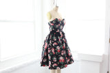 80s does 50s Floral Circle Dress
