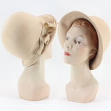 60s Wool Cloche Hat