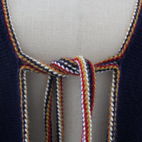 70s Knit Sparrow Poncho