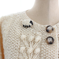 80s Irish Wool Cable Knit Sweater