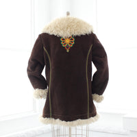 60s Embroidered Sheepskin Coat