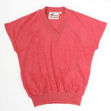 80s NOS Terrycloth Track Pullover Top