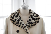 60s Cheetah Collar Swing Coat