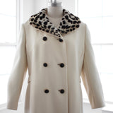 60s Cheetah Collar Swing Coat