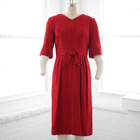 60s Embossed Sheath Dress