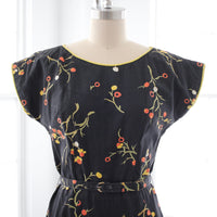 60s Cherry Blossom Sheath Dress