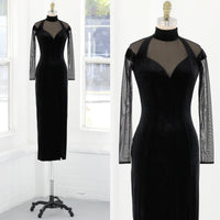 80s Tadashi Shoji Velvet Gown