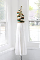 70s Woven Belted Maxi Dress