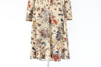 70s Fungi Floral Shirtwaist Dress