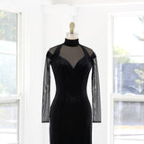 80s Tadashi Shoji Velvet Gown