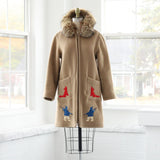 70s Virgin Wool Arctic Parka 2-in-1 Coyote Fur