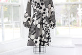 60s Atomic Age Mod Babydoll Dress