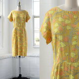 60s Flower Power Sheath Dress