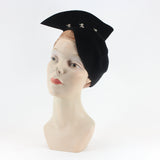 40s Velvet Tilt Hat