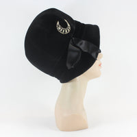 60s Velvet Slouch Brim Hat